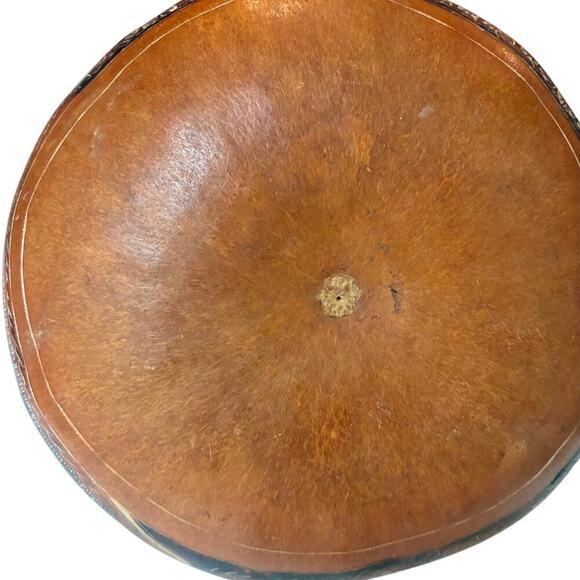 6” Hand-Carved Peruvian Gourd | Vintage Folk Art Accent - Picture 5 of 5